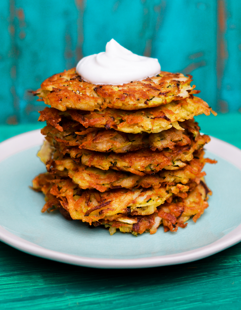 Potato Zucchini Latkes Aurora Satler