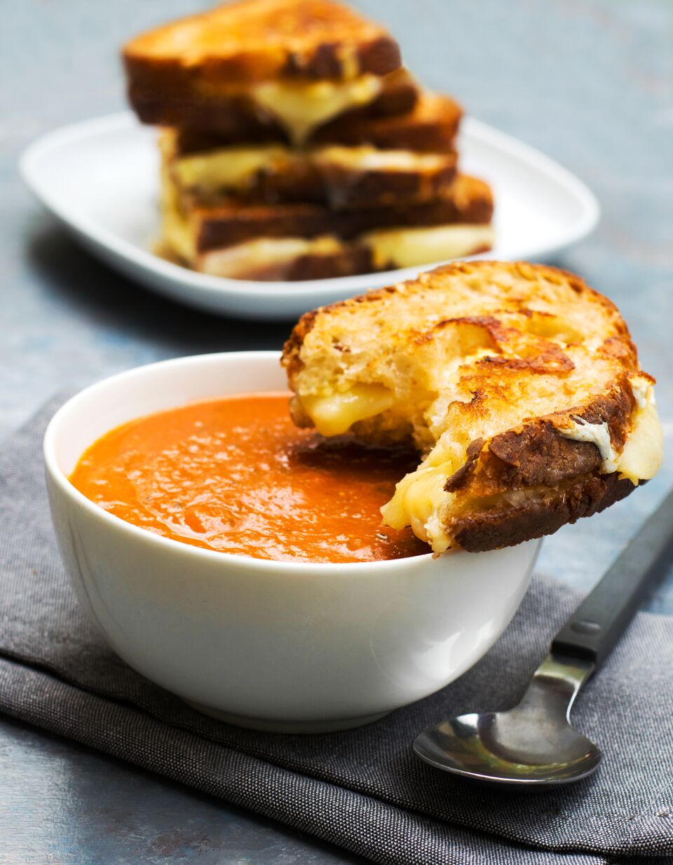 Gourmet Grilled Cheese and Quick Tomato Soup Aurora Satler