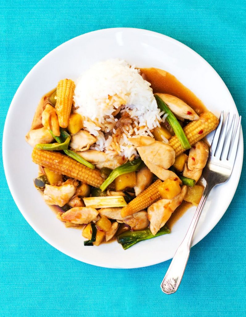 Ginger Pineapple Chicken Stir Fry Aurora Satler