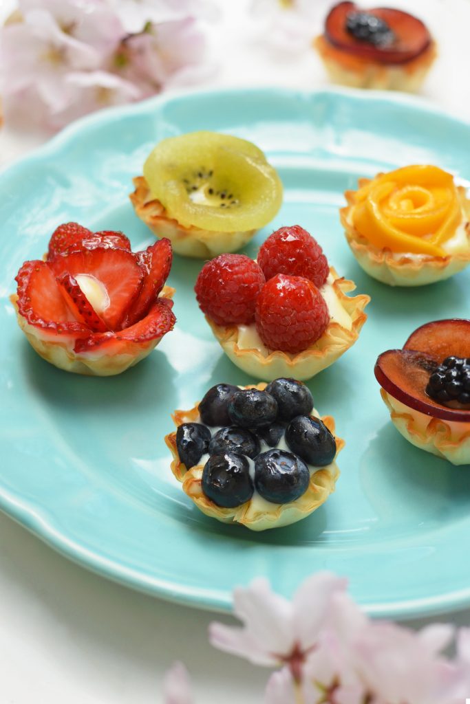 White Chocolate and Orange Mini Fruit Tarts Aurora Satler
