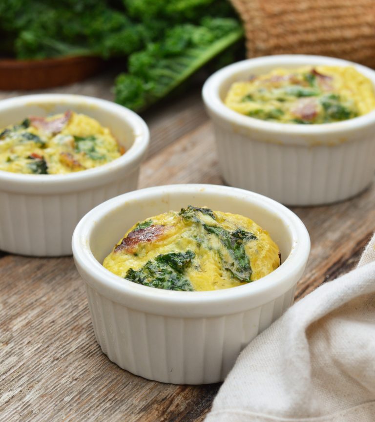 Bacon and Kale Egg Ramekins Aurora Satler