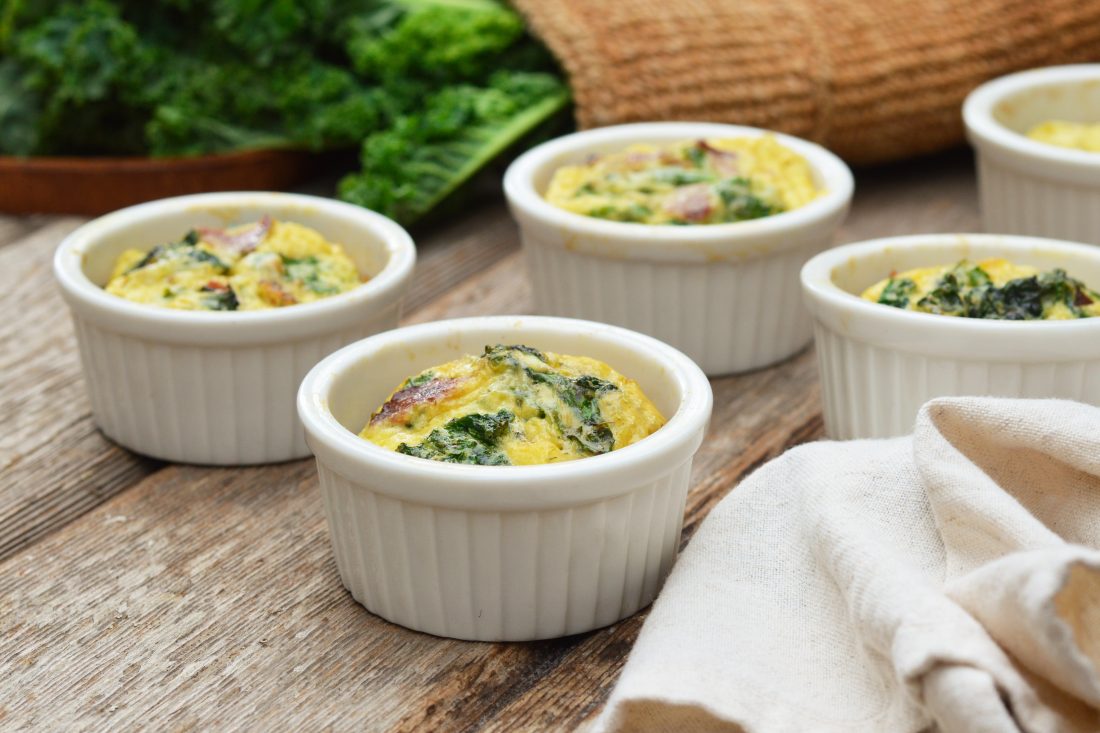 Bacon and Kale Egg Ramekins Aurora Satler