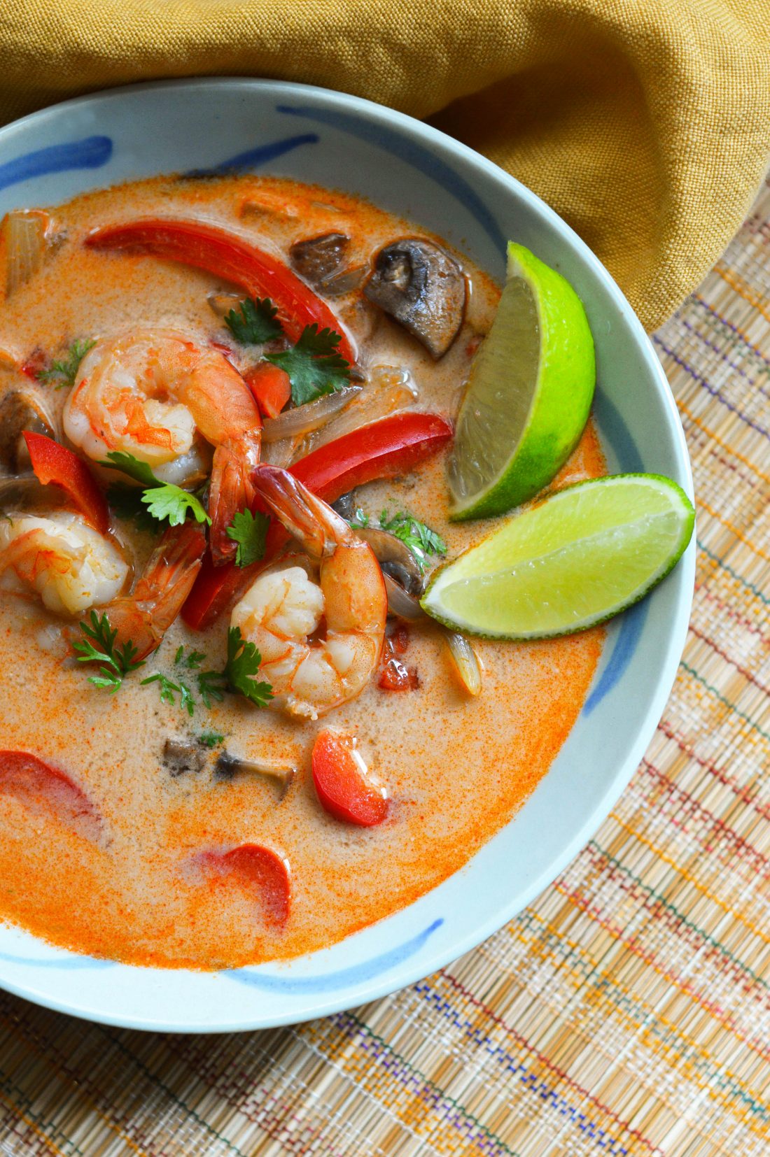 Tom Kha Gai (Thai Coconut Shrimp Soup) - Aurora Satler